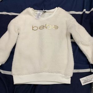 NWT Bebe white pullover